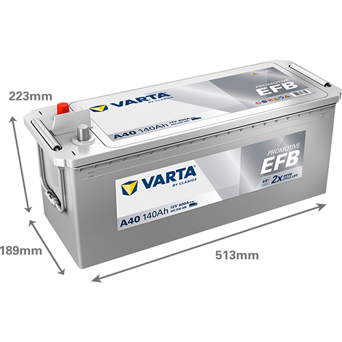 VARTA A40 ProMotive EFB 640500080 LKW-Batterie 140Ah – Bild 2