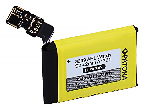 Akku f. Apple Watch Serie 2 42mm A1579 von Patona