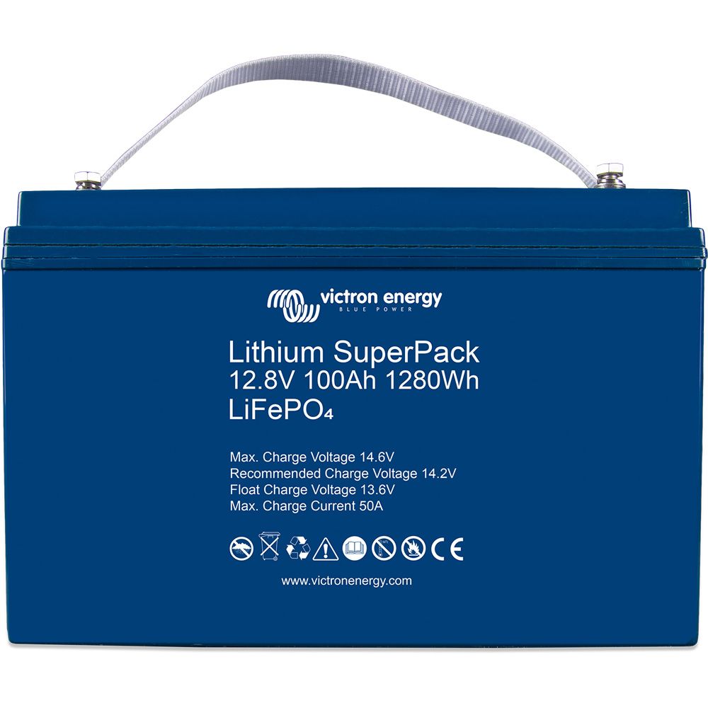 Victron Lithium SuperPack – LiFePO4 Batterie 12.8V 100Ah