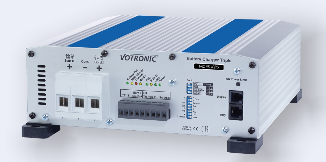Votronic VAC 45-10/25 Triple – Batterieladegerät Ladewandler Batterietrainer
