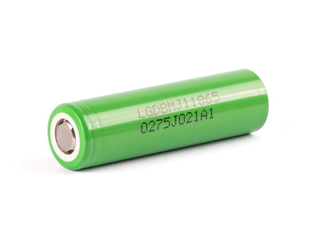 INR18650-MJ1  Zelle Li-Ion Akku ungeschützt flattop 3,7V 3500mAh LG Zellen