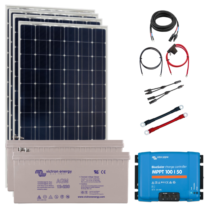 Victron Solaranlage Basic-Set EXTRA LARGE - mit AGM Batterie