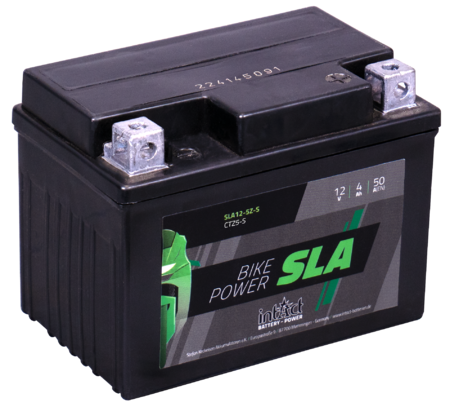 Intact SLA12-5Z-S Bike-Power SLA 4Ah Motorradbatterie (DIN 50314) YTZ5S, YTX4L-BS