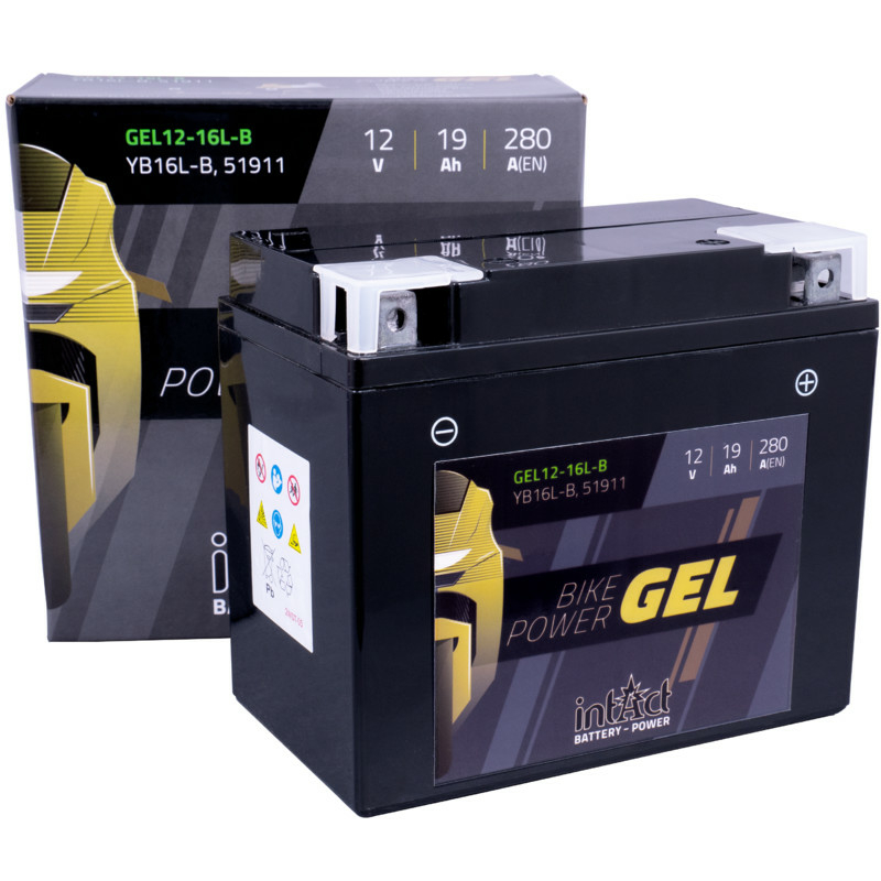 Intact GEL12-16L-B Bike-Power GEL 19Ah Motorradbatterie (DIN 51911) YB16L-B – Bild 2