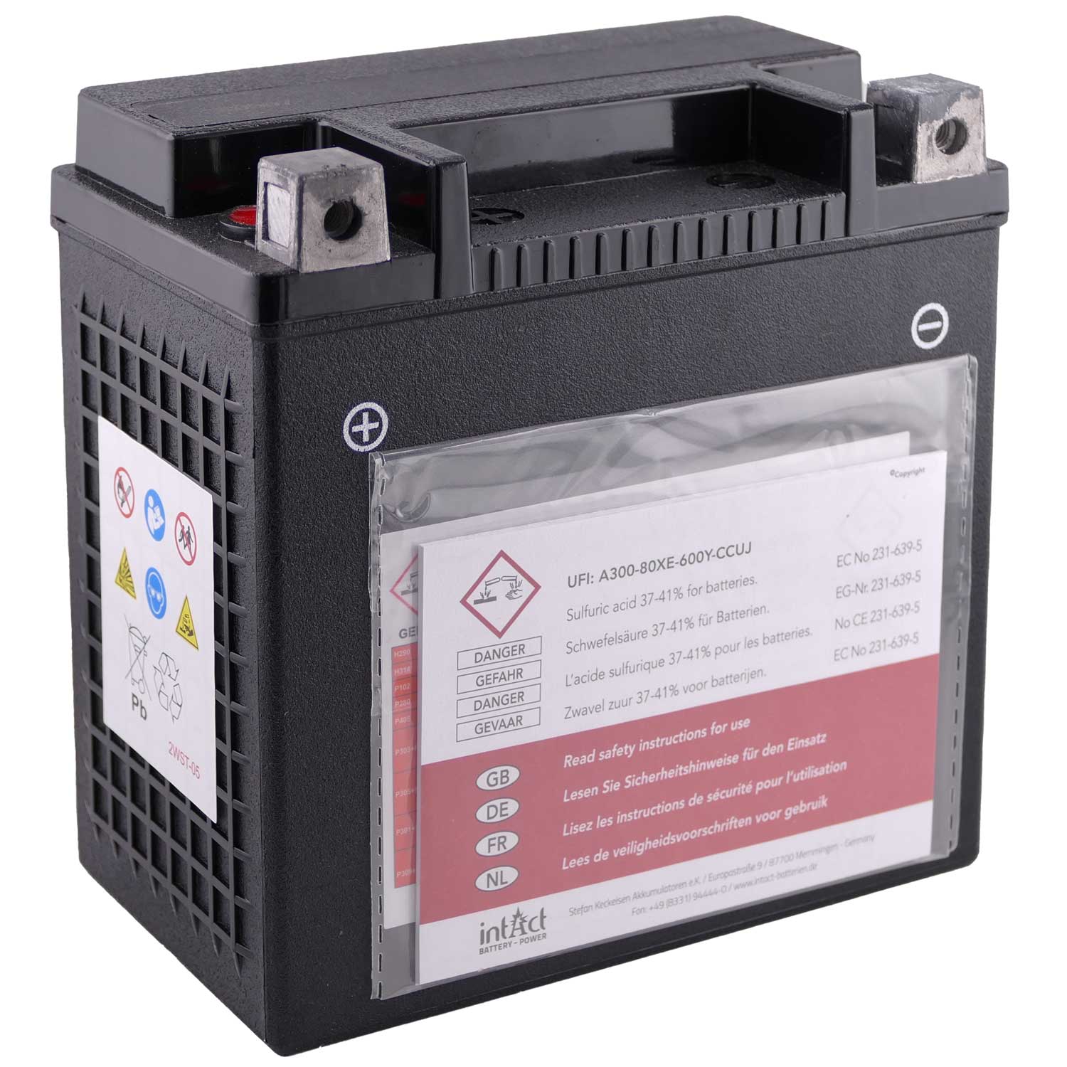 Intact HVT-08 Bike-Power HVT 14Ah Motorradbatterie (DIN 51214) YTX14-BS – Bild 3