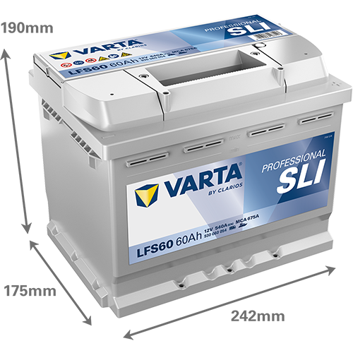 Varta LFS60 PROFESSIONAL SLI 930060054 60Ah – Bild 2