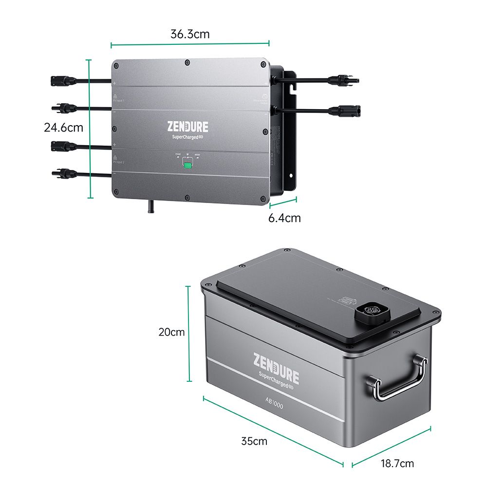 Zendure SolarFlow Set Smart PV Hub 2000 MPPT mit Erweiterungsbatterie – Bild 2