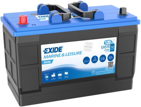 Exide ER570 Dual Versorgungsbatterie 12V 120Ah 760A