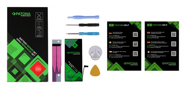 Premium Akku f. Apple iPhone 6s Plus 616-00042 616-00045 A1522 A1524 A1593 A1634 A1687 A1699 inkl. W