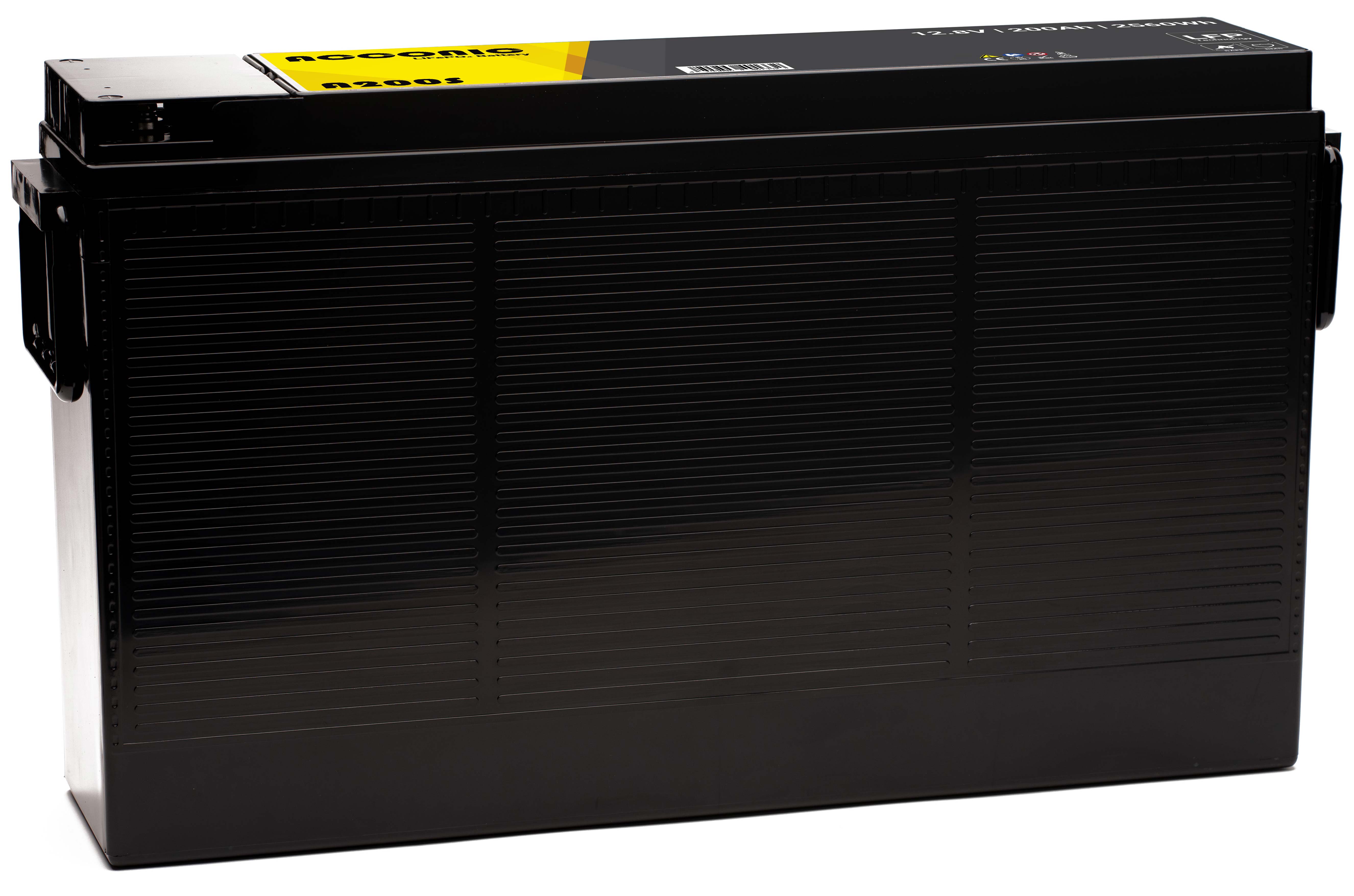Acconic A200S LiFePO4 12V Lithium Slim Versorgungsbatterie 200Ah – Bild 3