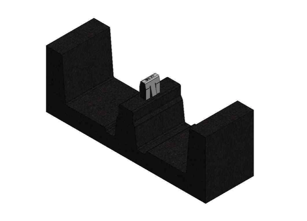 Van Der Valk 729622 Gummifuß / Ballastträger Flachdachmontage ValkPro+ L10