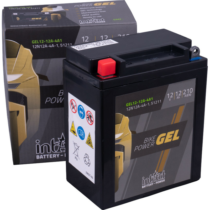 Intact GEL12-12A-4A1 Bike-Power GEL 12Ah Motorradbatterie (DIN 51211) 12N12A-4A-1 – Bild 2