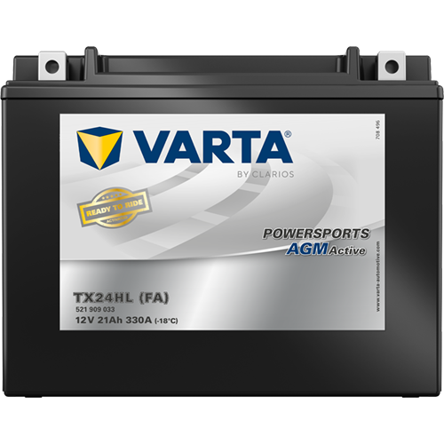 VARTA Powersports AGM ACTIVE YTX24HL-BS 21Ah Motorradbatterie 12V (521909033) – Bild 3