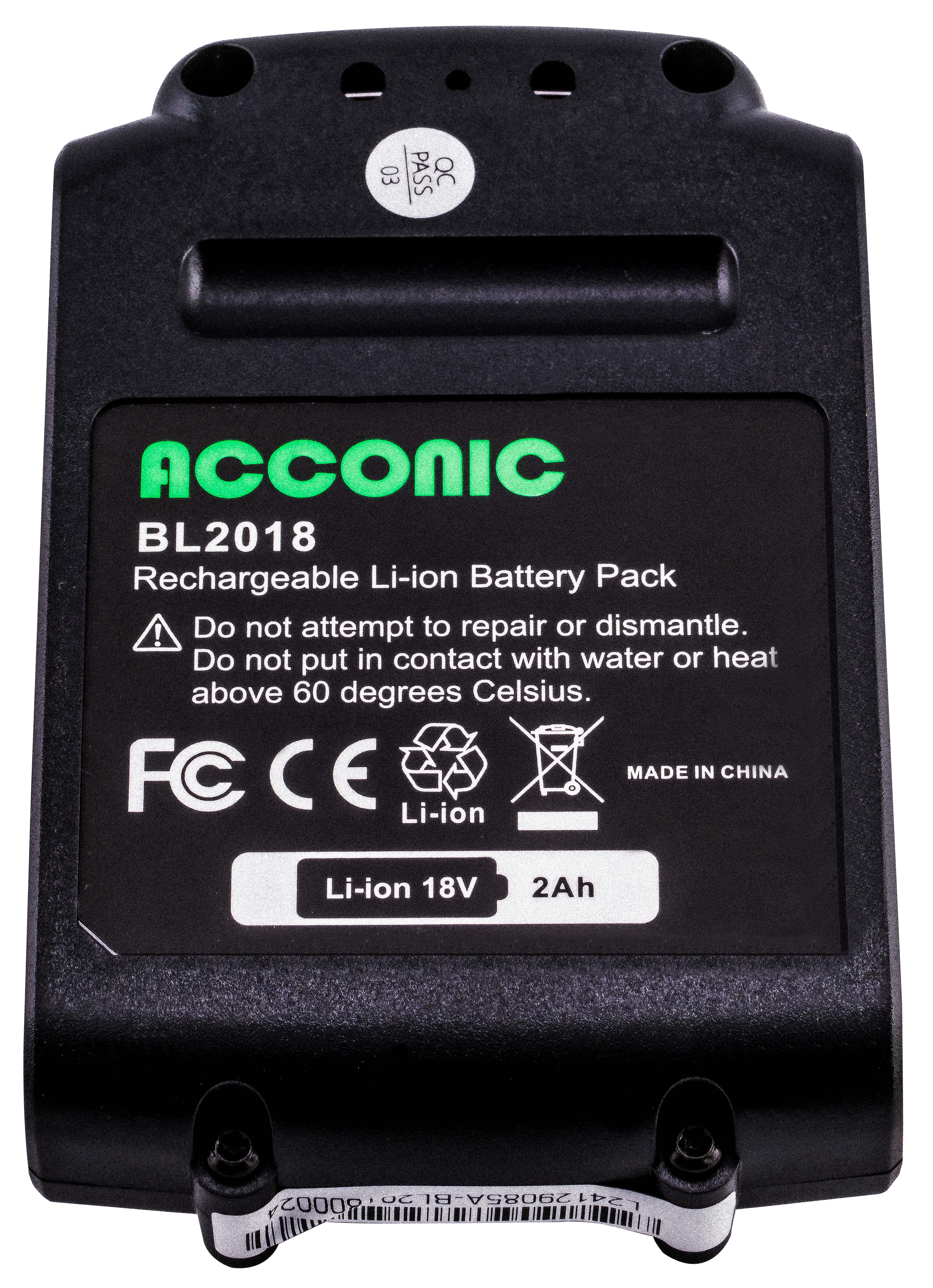 Acconic Werkzeug Akku für Black & Decker BL2018 18V 2 Ah – Bild 5