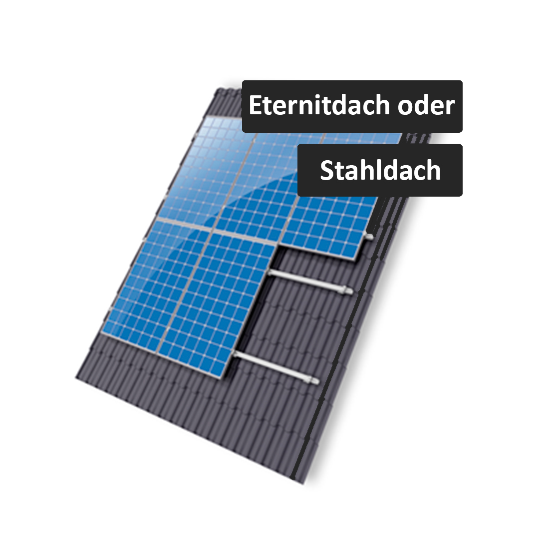 Solaranlage 1,74 kWp Komplettset mit Growatt Wechselrichter