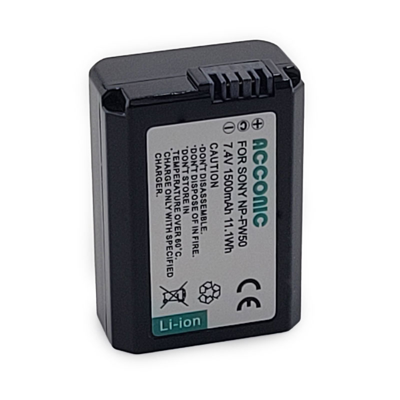 Acconic Photon Series NP-FW50 Ersatz Akku für  Sony NP-FW50
