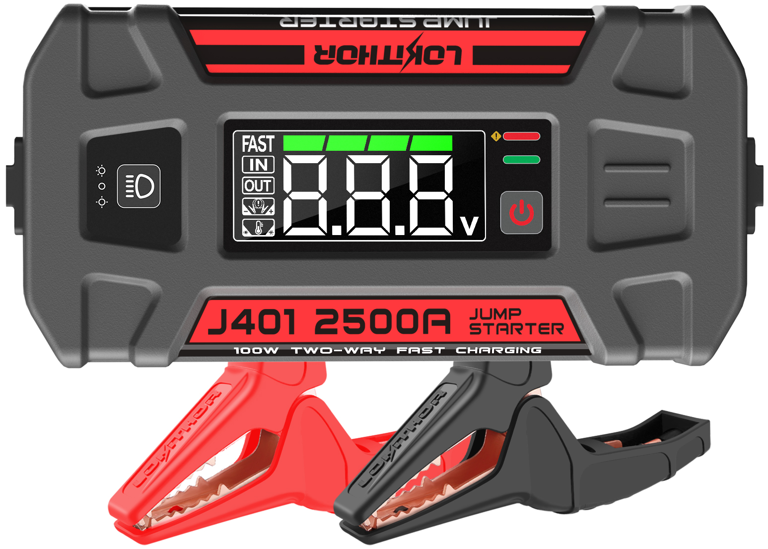 LOKITHOR j401 Starthilfegerät 2500A mit Powerbank und LED