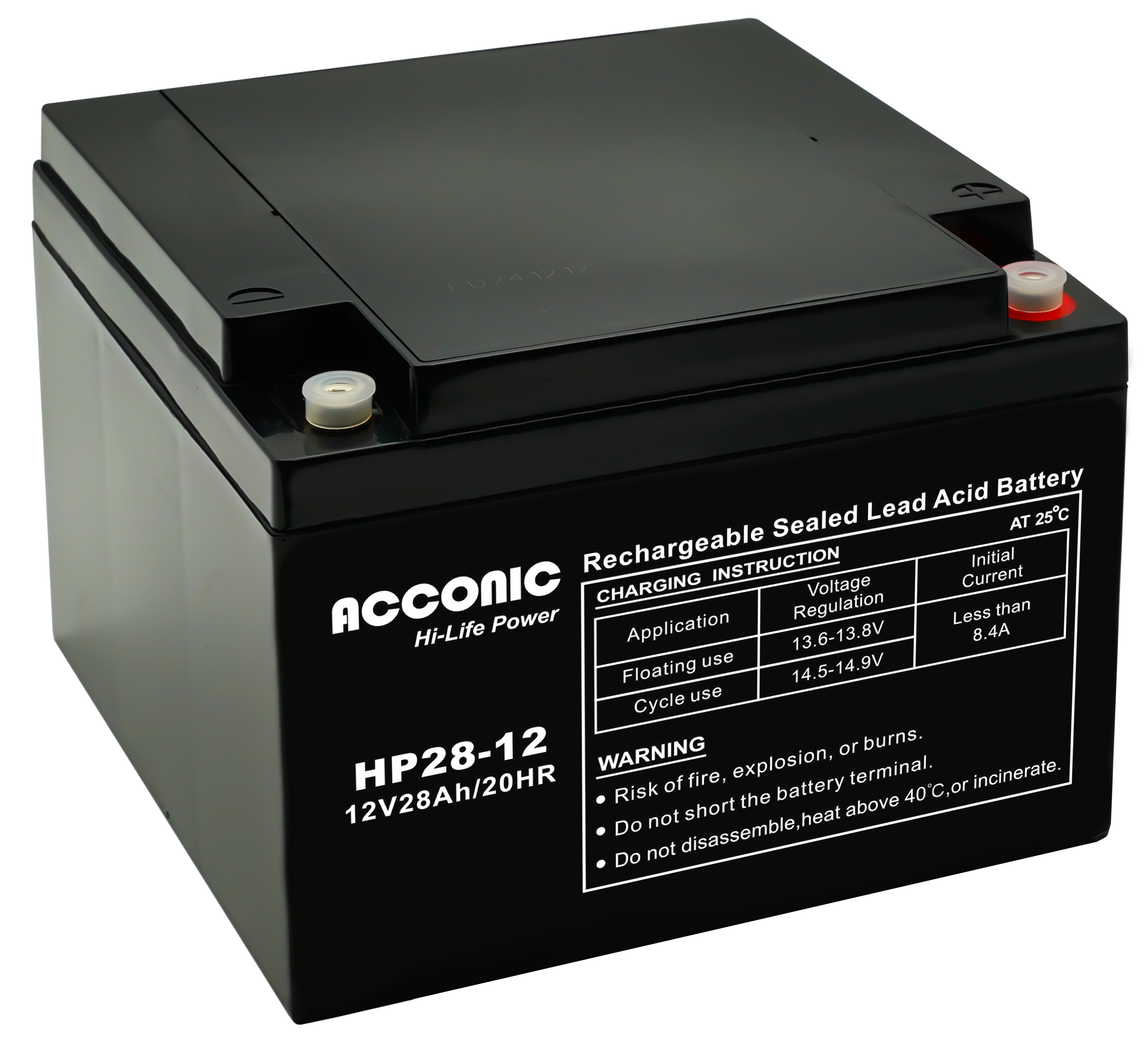 Acconic HP28-12 Hi-Life Power AGM 12V 28Ah Bleiakku