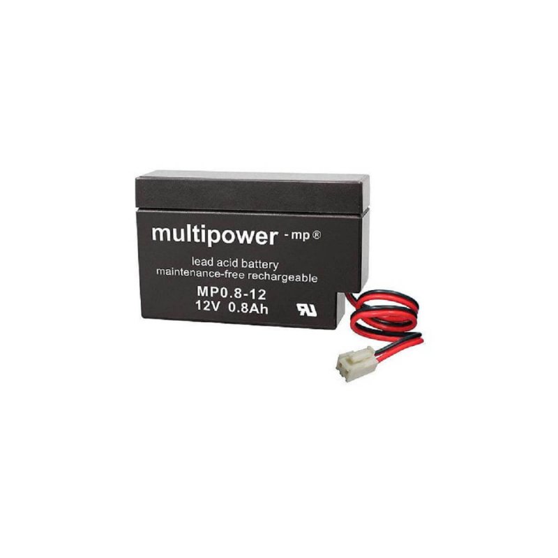 Multipower-MP0,8-12S-JST-Stecker-0,8Ah-USV-Batterie