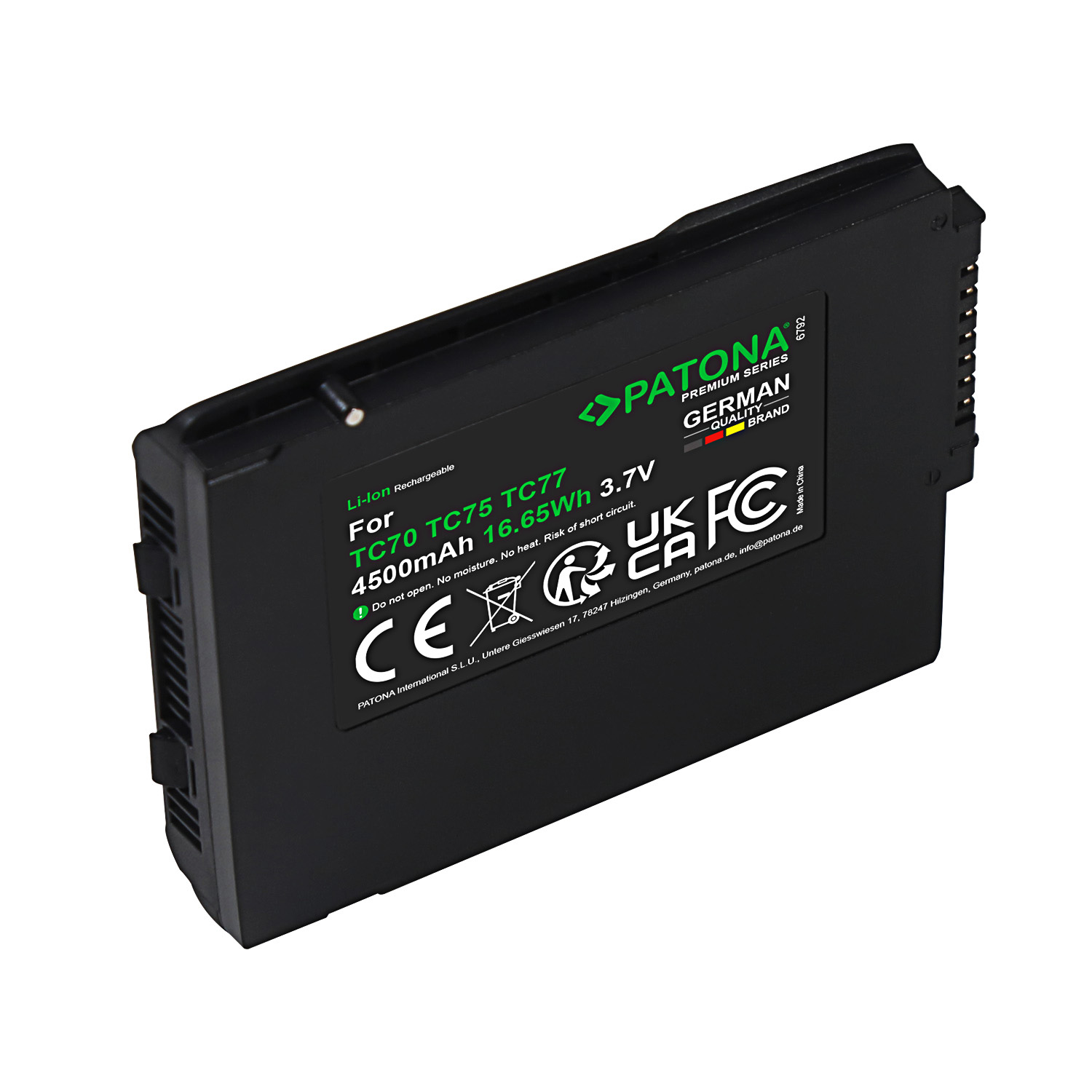 PATONA Premium Akku für Zebra TC70 BTRY-TC7X-46MPP-01 – Bild 8