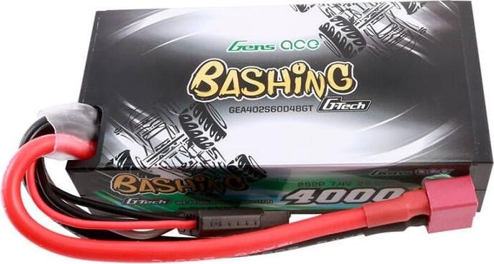 Gens ace 4000mAh 7,4 V 60C 2S2P G-Tech HardCase 48# Auto Lipo Akkupack mit T-Stecker GEA402S60D48GT – Bild 3