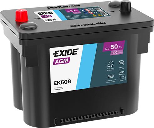 Exide EK508 AGM 50Ah Autobatterie