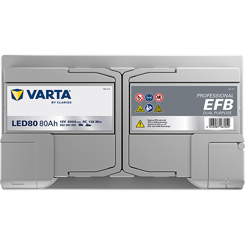 Varta LED80 Professional EFB 80AH Batterie – Bild 5