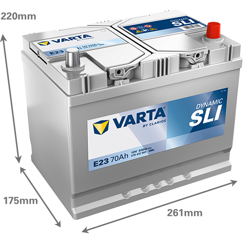 Varta E23 Dynamic SLI 570 412 063 Autobatterie 70Ah (Blue Dynamic) – Bild 3