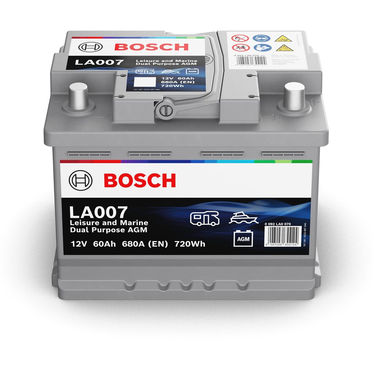 Bosch LA007 60Ah AGM Dual Batterie