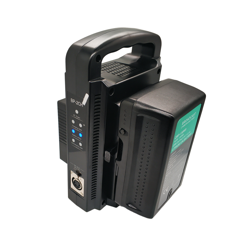 Acconic Dual V-Mount Ladegerät f. Sony BP-95W BP-GL65 BP-190WS mit 4-Pin XLR Kabel – Bild 4