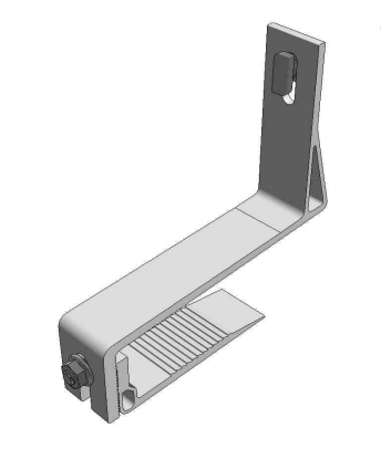 Van Der Valk 729540 Aluminium Slimline verstellbarer Dachhaken 35-59mm