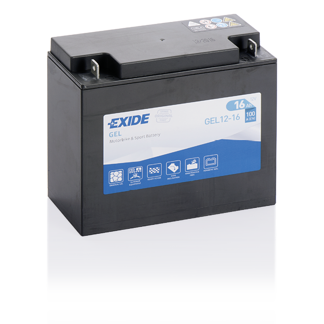 Exide G16 Bike GEL 16Ah Motorradbatterie