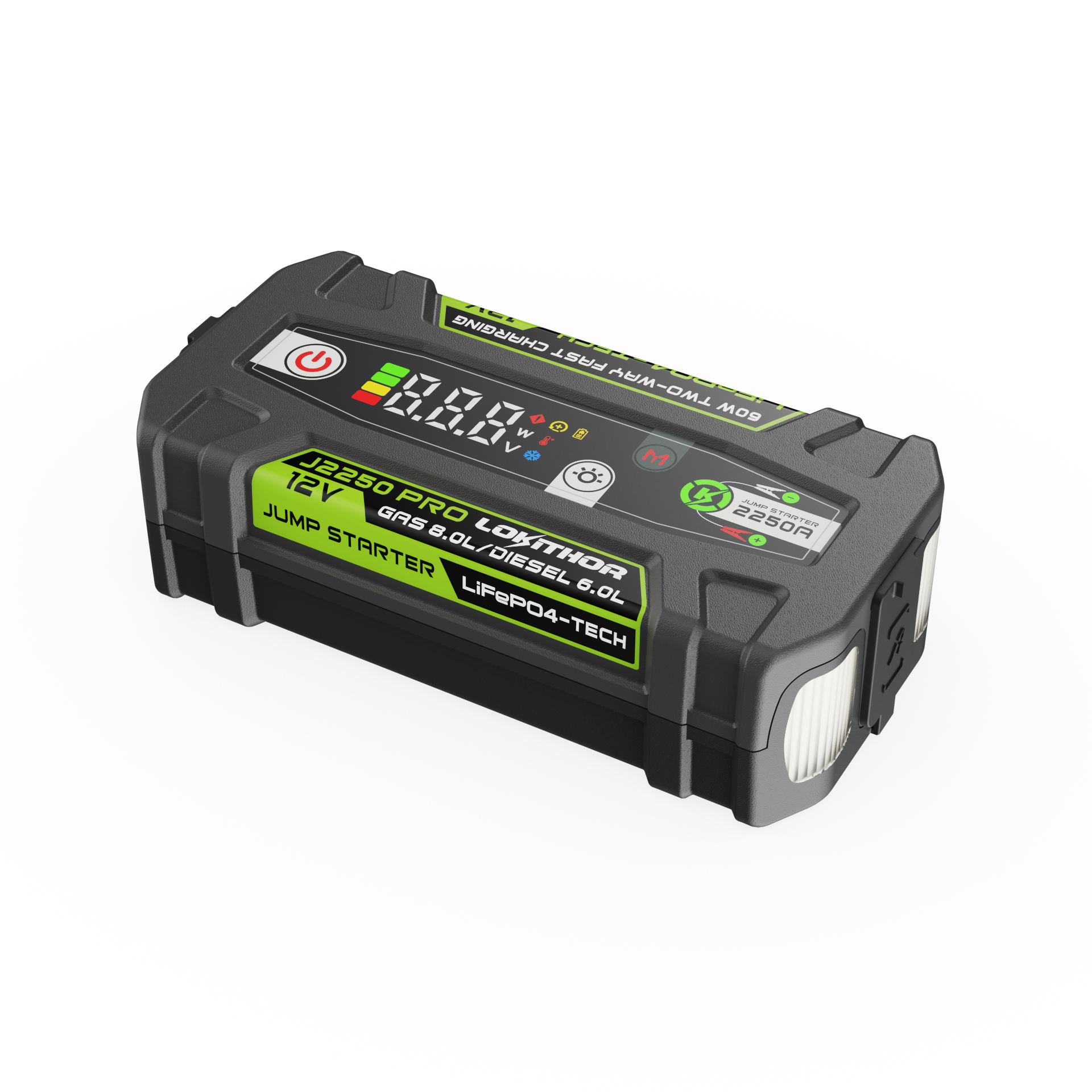 LOKITHOR J2250 Pro 12V LIFEPO4 Jump Starter 2250 Amps – Bild 3