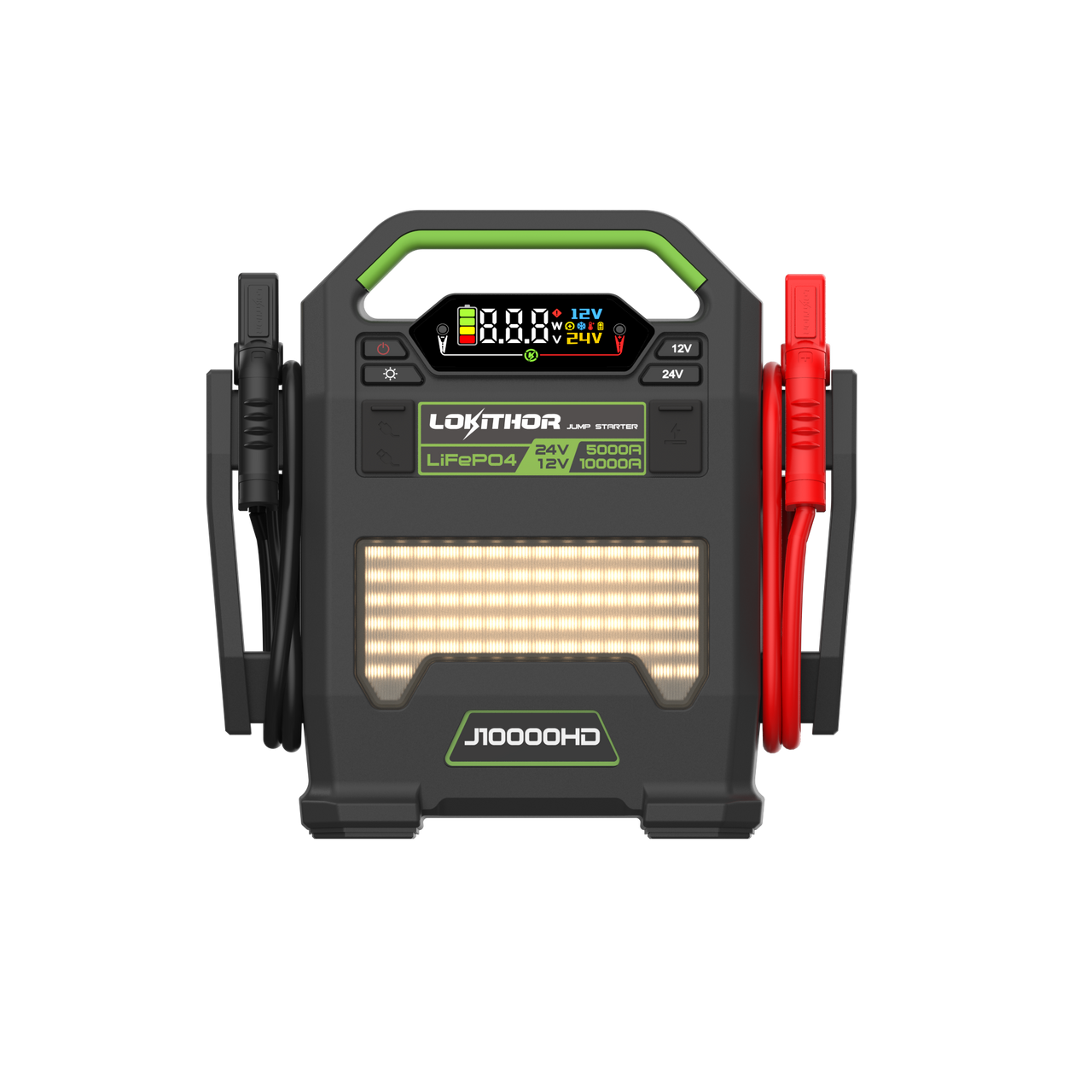 Lokithor J10000HD LiFePO₄ 12V/24V 256Wh 10000A Jump Starter Starthilfe – Bild 2