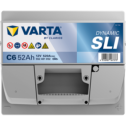 Varta C6 Dynamic SLI 552 401 052 Autobatterie 52Ah (Silver Dynamic) – Bild 5