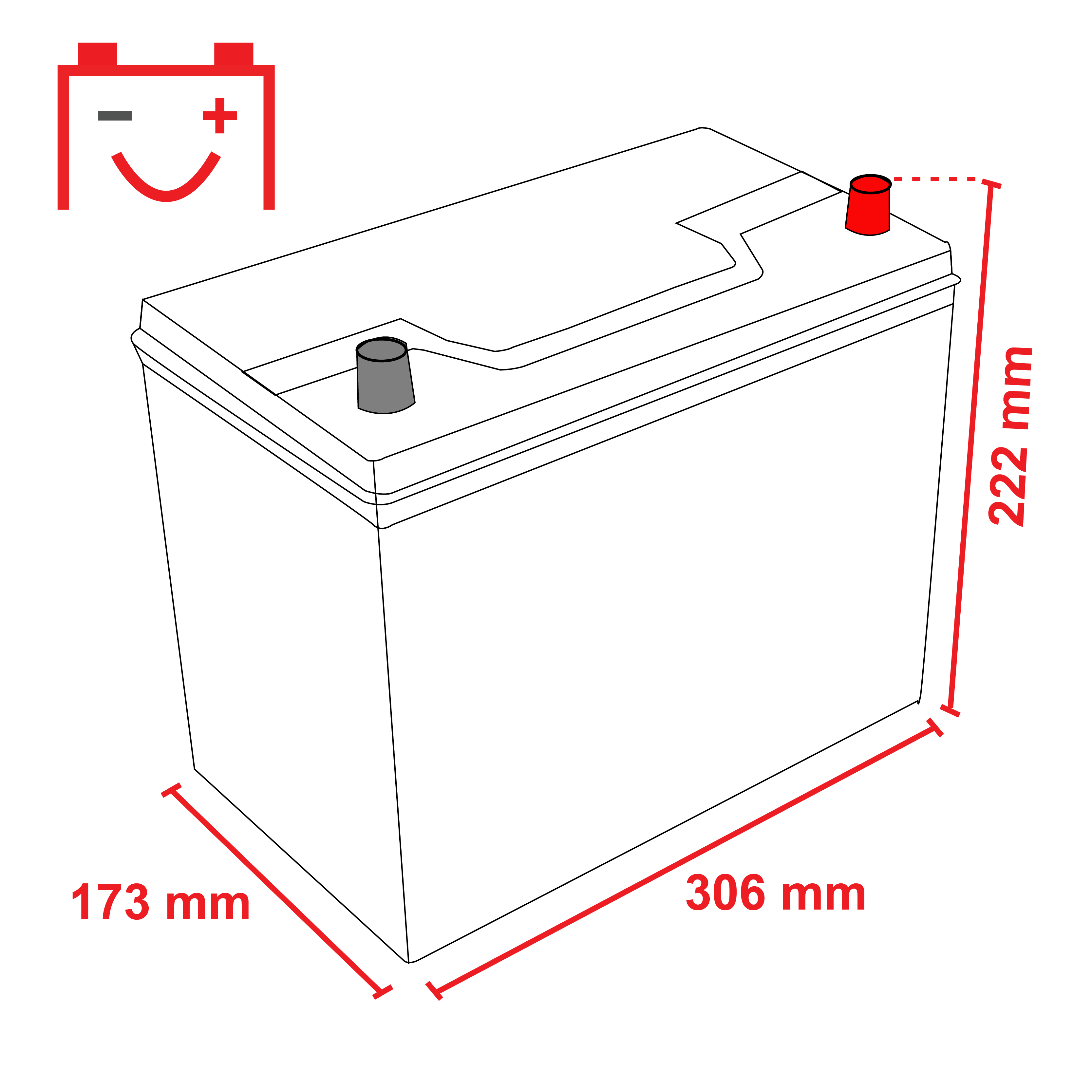 Voltic VP60032 Perfomance 100Ah Autobatterie 595 404 083