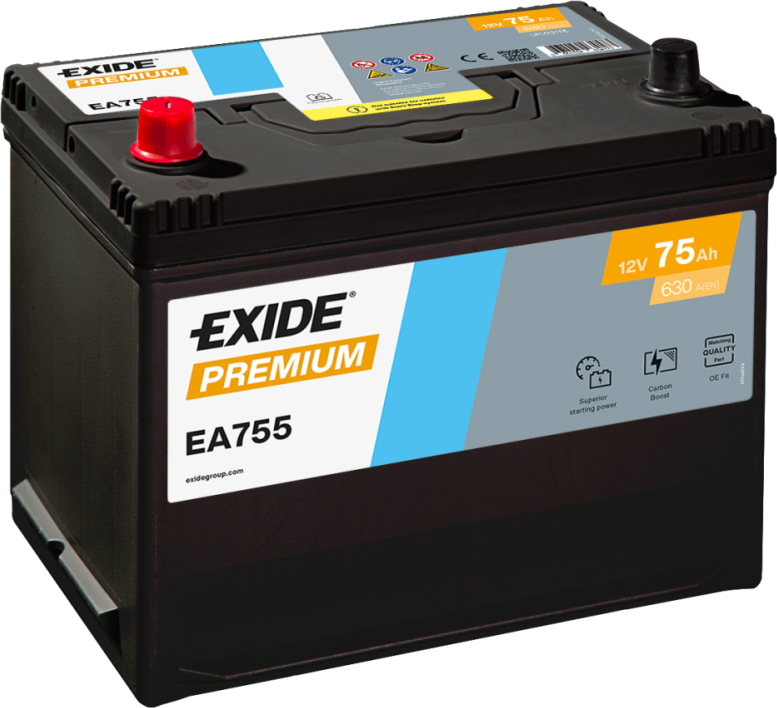 Exide EA755 Premium 75Ah Autobatterie 570 413 063