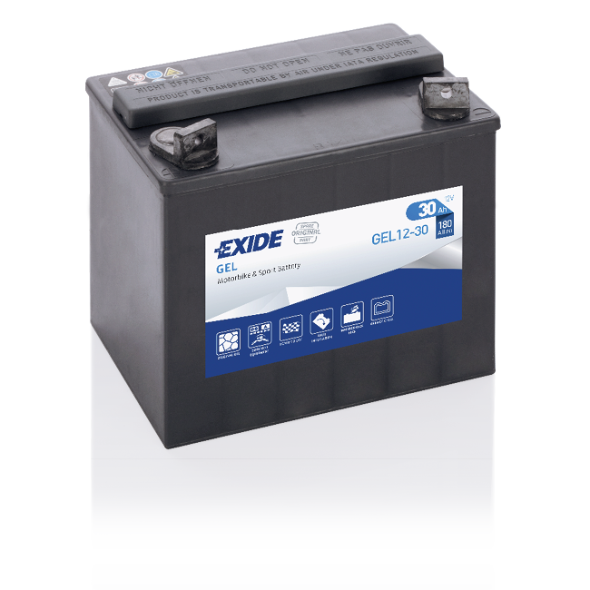 Exide G30 Bike GEL 30Ah Motorradbatterie (DIN 53034) Y60-N30-A