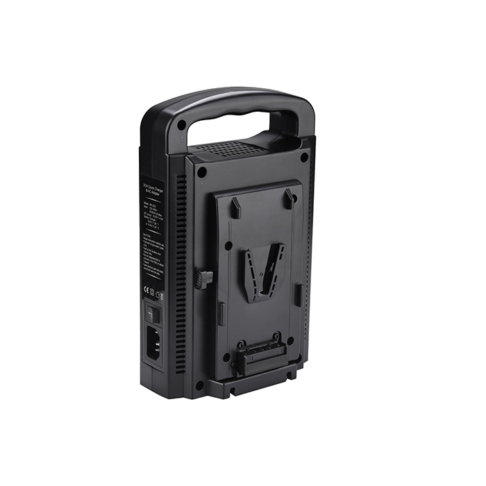 Acconic Dual V-Mount Ladegerät f. Sony BP-95W BP-GL65 BP-190WS mit 4-Pin XLR Kabel