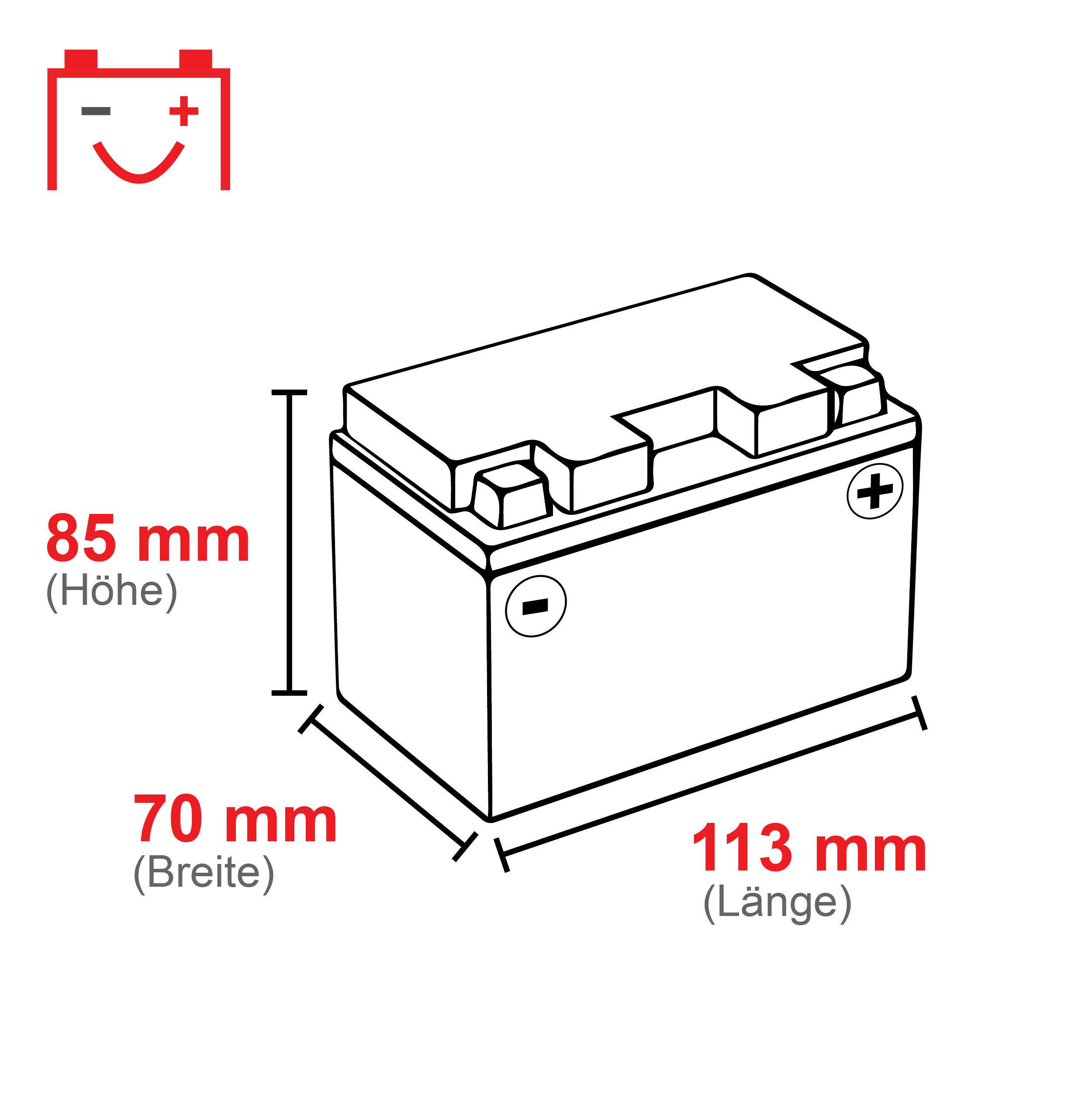 Intact SLA12-5Z-S Bike-Power SLA 4Ah Motorradbatterie (DIN 50314) YTZ5S, YTX4L-BS – Bild 2