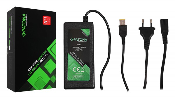 Premium Netzteil 20V 3,25A 65W Slim-Tip f. Lenovo T540p T440 X240 X1-Carbon von Patona – Bild 3