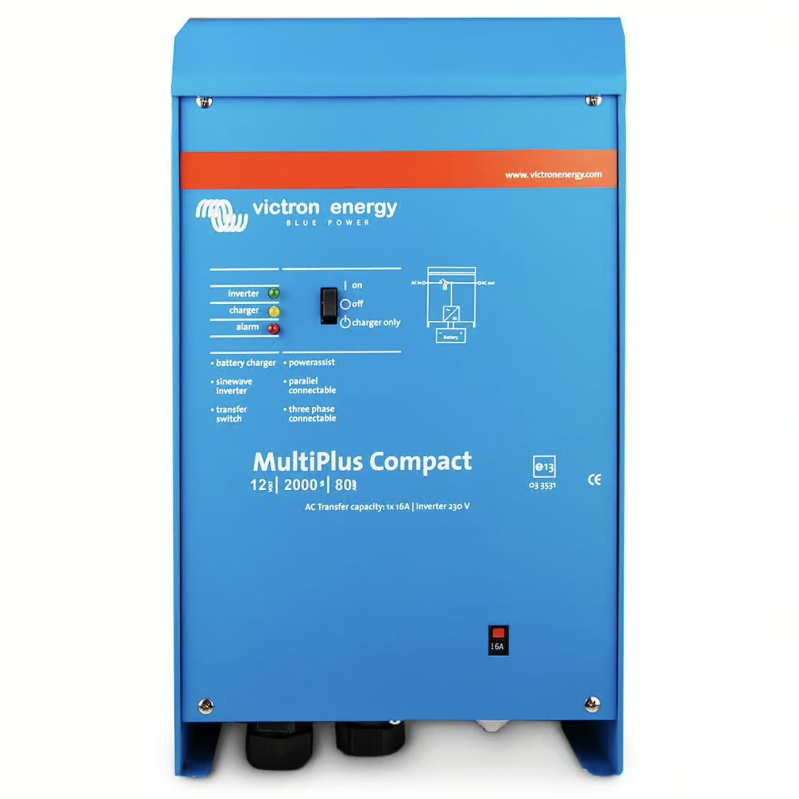 Victron MultiPlus Compact 12/2000/80-30 – Wechselrichter/Ladegerät 12V 1600W