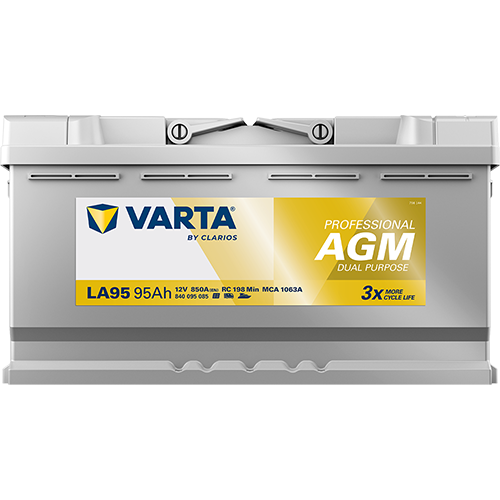 Varta LA95 Professional AGM 95AH Batterie – Bild 3