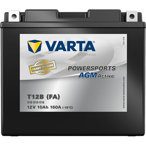 VARTA Powersports AGM ACTIVE YT12B-BS 10Ah Motorradbatterie 12V (510919016) – Bild 3