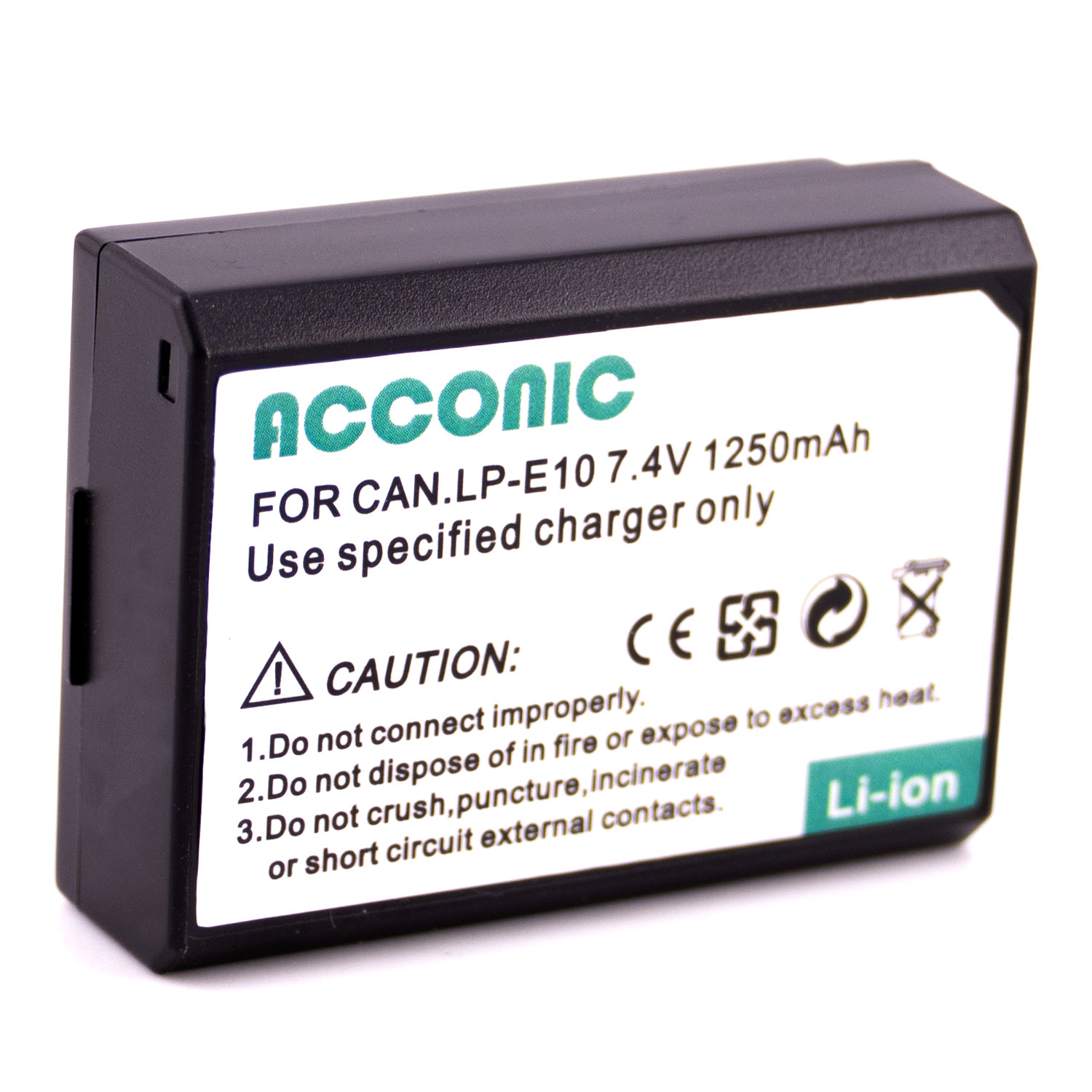 Acconic Photon Series LP-E10 Ersatz Akku für Canon LP-E10 EOS 1200D EOS1100D T3 X50 – Bild 2