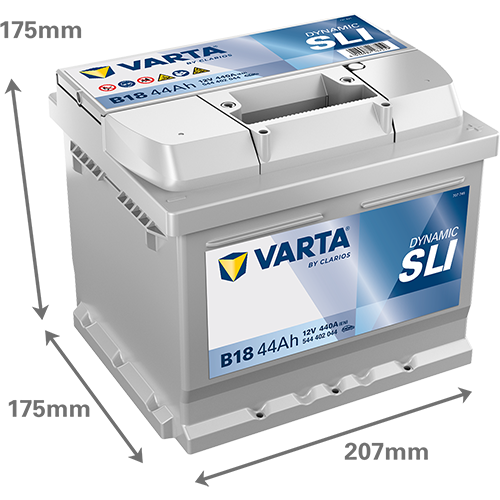 Varta B18 Dynamic SLI 544 402 044 Autobatterie 44Ah (Blue Dynamic) – Bild 3