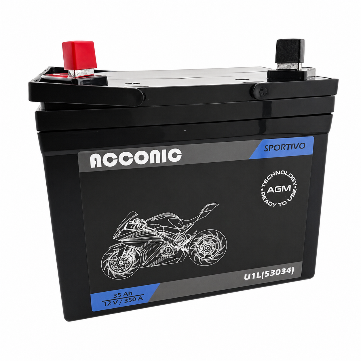 Rasentraktor Batterie 35Ah Sportivo (DIN 53034) AGM