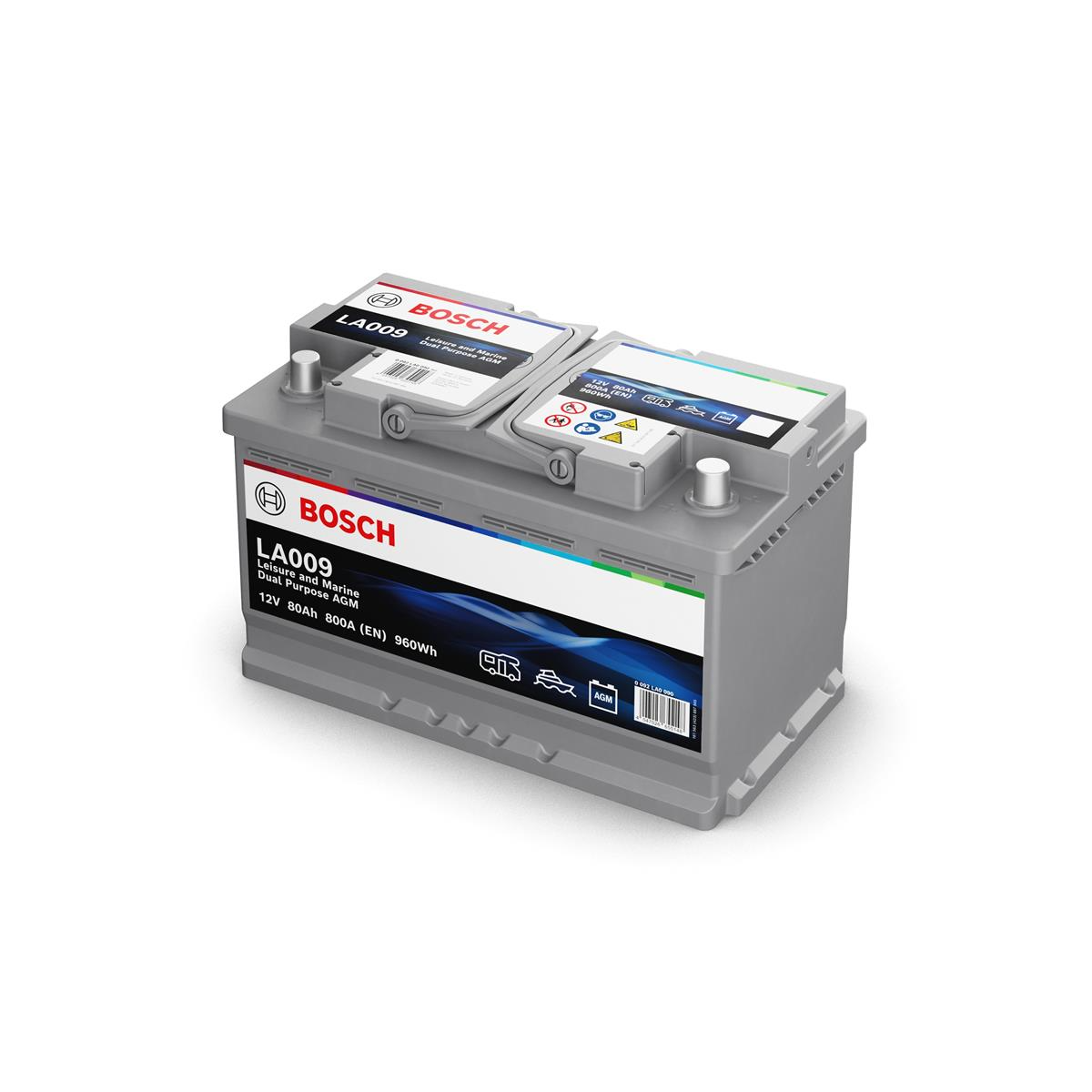 Bosch LA009 80Ah AGM Dual Batterie – Bild 2