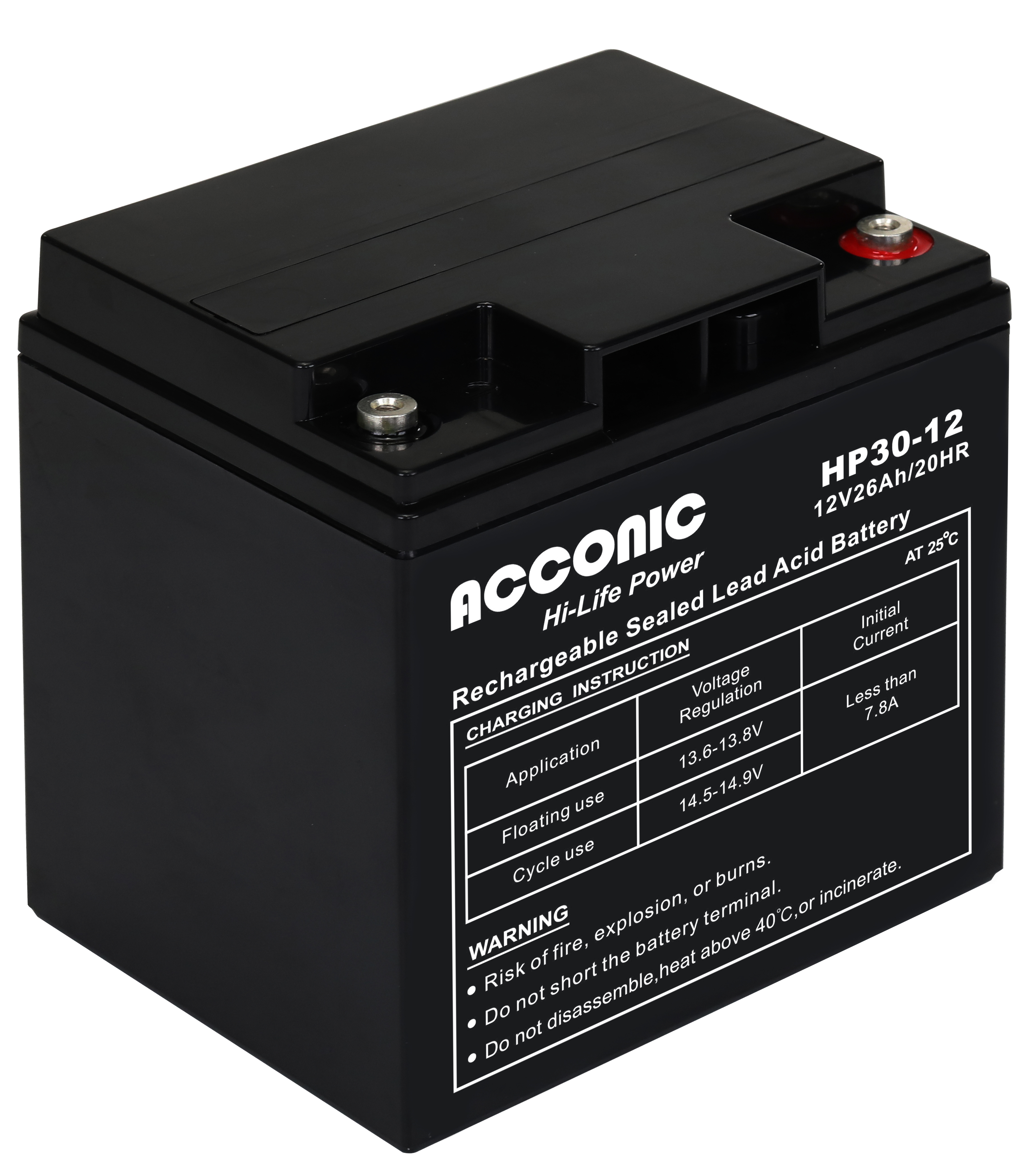 Acconic HP30-12 Hi-Life Power AGM 12V 30Ah Bleiakku