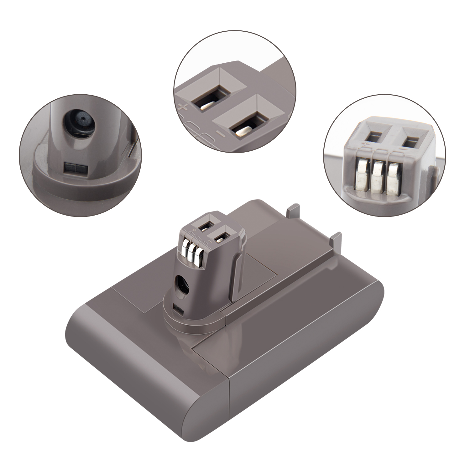 Acconic Akku 1500mAh für Dyson DC31, DC34, DC44, 17083-2811 (Type A) – Bild 3